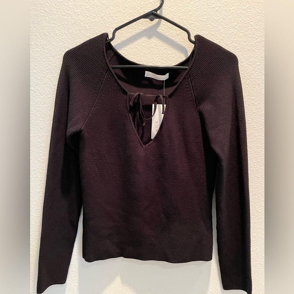 NWT Oak + Fort V-neck Sweater - Picture 2 of 6